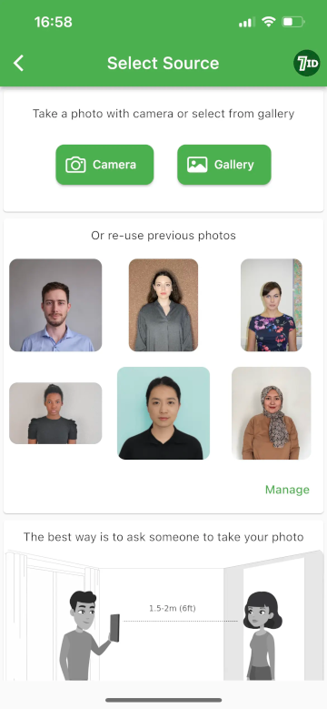 Aplicația 7ID: Cyprus Visa Photo Maker