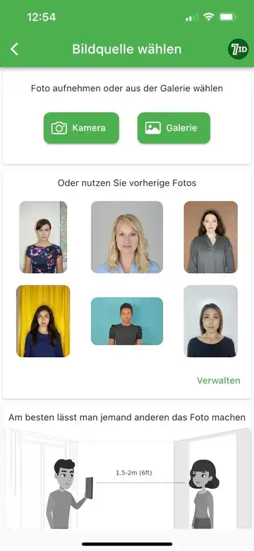 Aplikace 7ID: German Passport Photo Maker