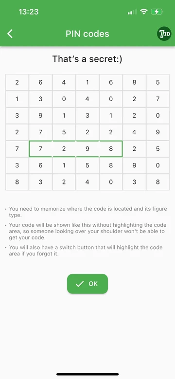 7ID: Hoidke oma PIN-koode ja koode turvaliselt