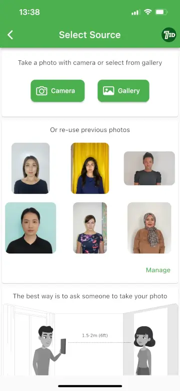 Εφαρμογή 7ID: Ουζμπεκιστάν Visa Photo Maker