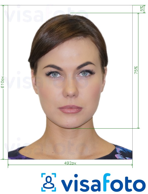 波兰身份证在线492x610像素 的标准尺寸照片示例